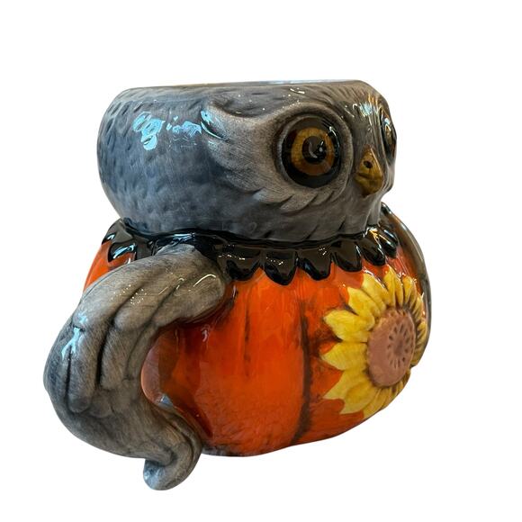 Johanna Parker Halloween Owl Mug Ceramic Fall Large Mug NEW - Picture 7 of 12